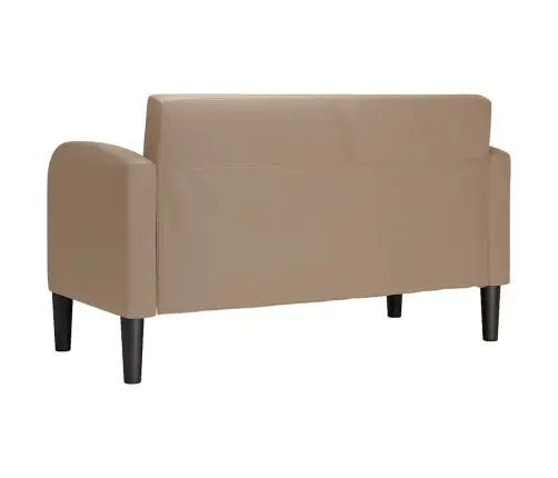 Loveseat Dīvāns, Kapučīno Krāsas, 110 Cm, Mākslīgā Āda Vidaxl