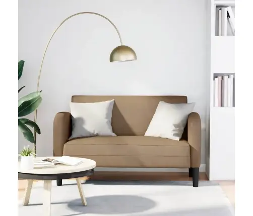 Loveseat Dīvāns, Kapučīno Krāsas, 110 Cm, Mākslīgā Āda Vidaxl