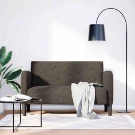 Loveseat Dīvāns, Tumši Pelēks, 110 Cm, Mākslīgā Āda Vidaxl