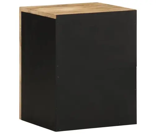 Vannas Istabas Piekarināmais Skapis Melns 38X33,5X48 Cm Vidaxl