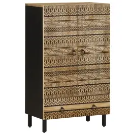 Highboard 60X33,5X100 Cm Täispuidust Mango