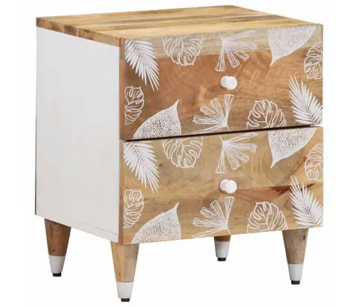 Naktsskapītis 40X33,5X46 Cm Masīvkoka Mango Vidaxl