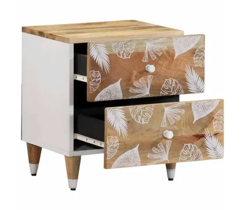 Naktsskapītis 40X33,5X46 Cm Masīvkoka Mango Vidaxl