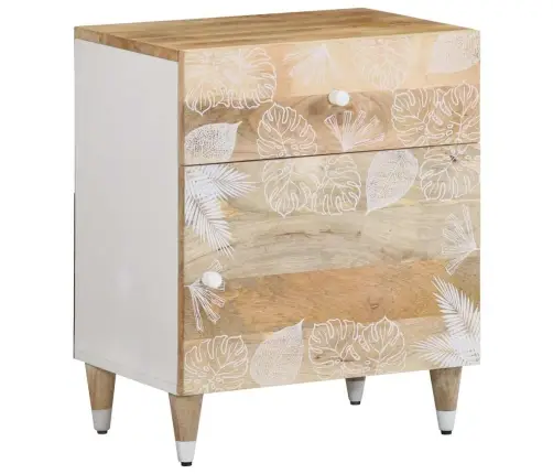 Naktsskapītis, 50X33X60 Cm, Mango Masīvkoks Vidaxl