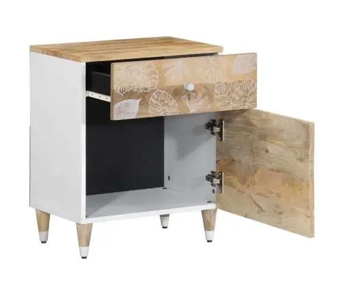 Naktsskapītis, 50X33X60 Cm, Mango Masīvkoks Vidaxl