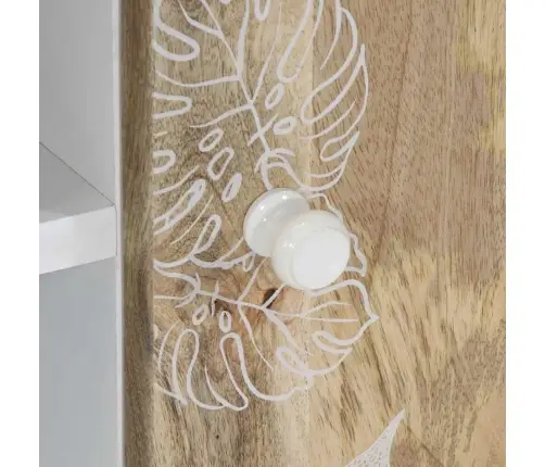 Tv Skapītis, 80X31,5X46 Cm, Mango Masīvkoks Vidaxl