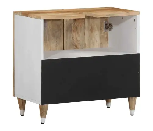 Vannasistabas Izlietnes Skapītis, 62X33X58 Cm, Mango Masīvkoks Vidaxl