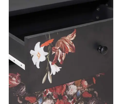 Naktsgaldiņš Daudzkrāsains 50 X 33 X 60 Cm Cieta Mango Koksne Vidaxl