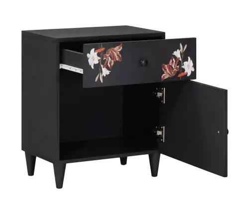 Naktsgaldiņš Daudzkrāsains 50 X 33 X 60 Cm Cieta Mango Koksne Vidaxl