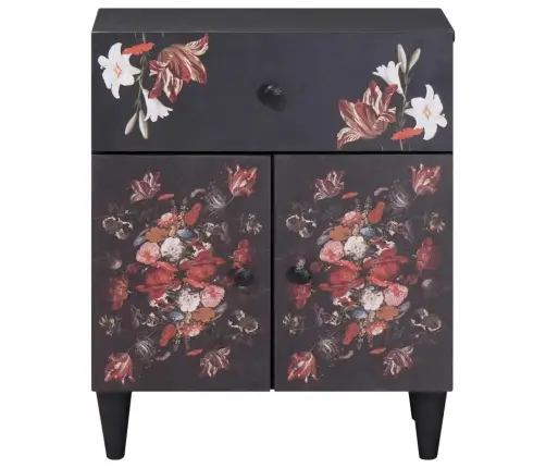 Naktsgaldiņš Daudzkrāsains 50 X 33 X 60 Cm Cieta Mango Koksne Vidaxl