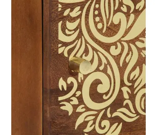 Nakts Skapītis Medus Brūna 40 X 33 X 46 Cm Mango Masīvkoks Vidaxl