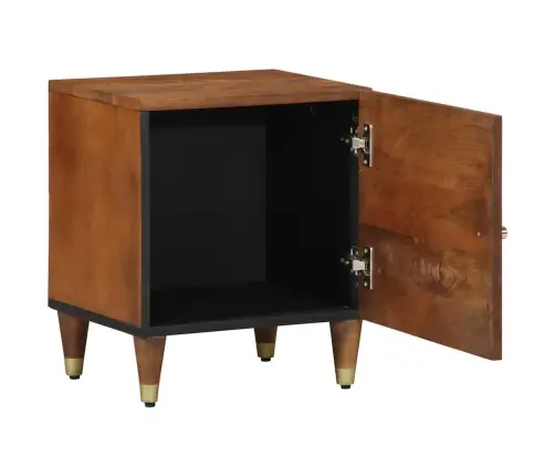 Nakts Skapītis Medus Brūna 40 X 33 X 46 Cm Mango Masīvkoks Vidaxl