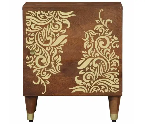 Nakts Skapītis Medus Brūna 40 X 33 X 46 Cm Mango Masīvkoks Vidaxl