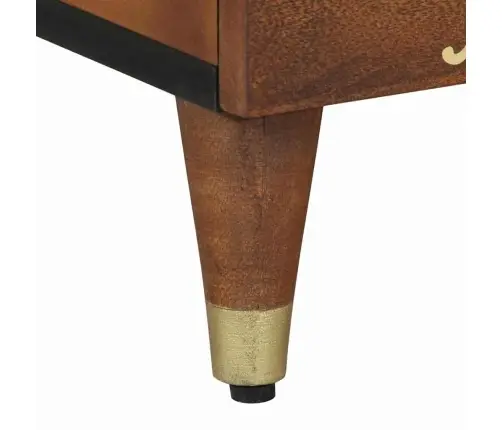 Nakts Skapītis 2 Pcs Medus Brūna 40 X 33 X 46 Cm Vidaxl