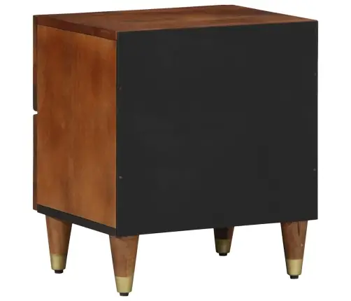 Nakts Skapītis Medus Brūna 40 X 33 X 46 Cm Mango Masīvkoks Vidaxl