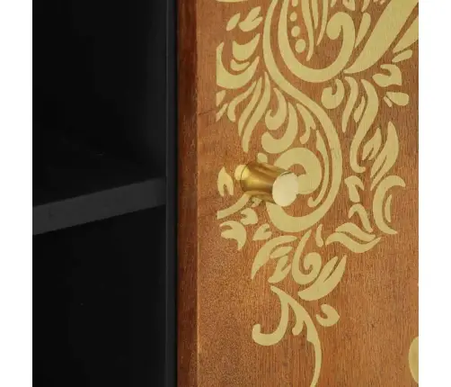 Televizora Skapīša Brūna 105 X 33.5 X 46 Cm Mango Masīvkoks Vidaxl