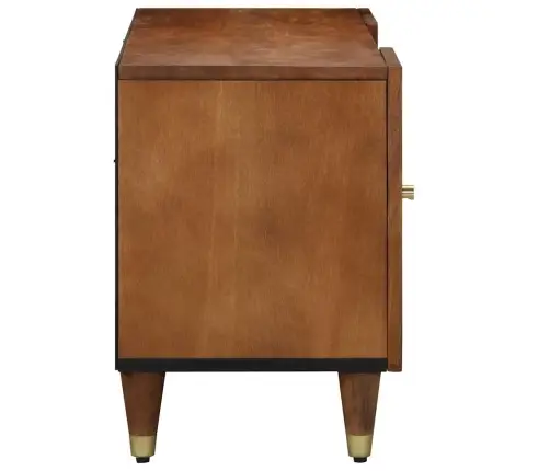 Televizora Skapīša Brūna 105 X 33.5 X 46 Cm Mango Masīvkoks Vidaxl