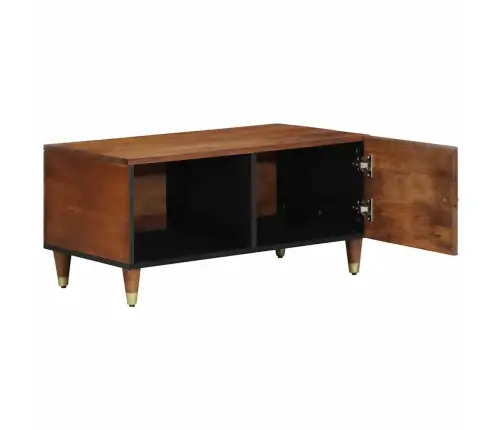 Kafijas Galdiņš Medus Brūna 80 X 50 X 40 Cm Mango Masīvkoks Vidaxl