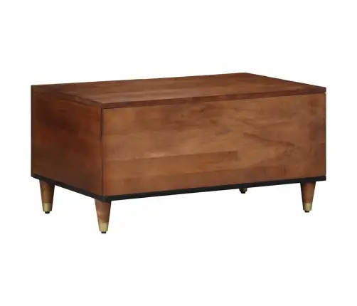 Kafijas Galdiņš Medus Brūna 80 X 50 X 40 Cm Mango Masīvkoks Vidaxl