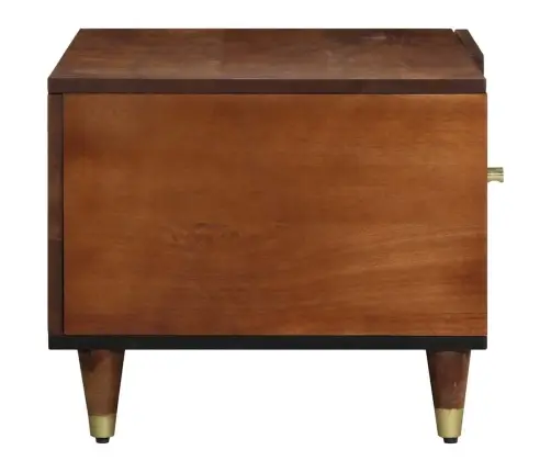 Kafijas Galdiņš Medus Brūna 80 X 50 X 40 Cm Mango Masīvkoks Vidaxl