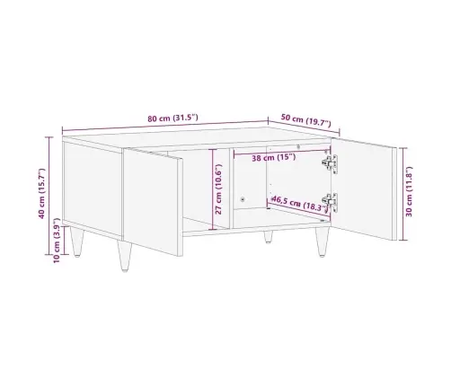 Kavos Staliukas Honey Brown 80 X 50 X 40 Cm Kavos Staliukas Honey Brown 80 X 50 X 40 Cm