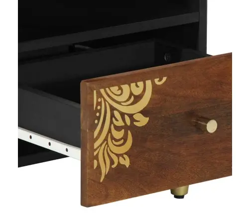 Šalia Lovos Spintelė 2 Pcs Honey Brown 40 X 33 X 46 Cm