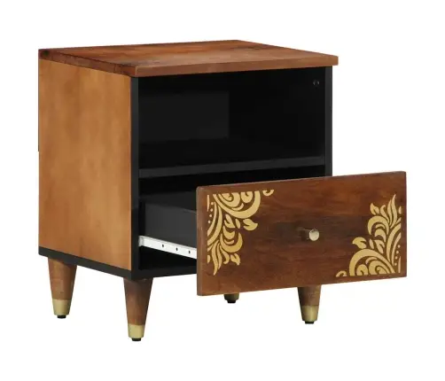 Šalia Lovos Spintelė 2 Pcs Honey Brown 40 X 33 X 46 Cm