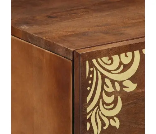 Nakts Skapītis Medus Brūna 50 X 33 X 62 Cm Mango Masīvkoks Vidaxl