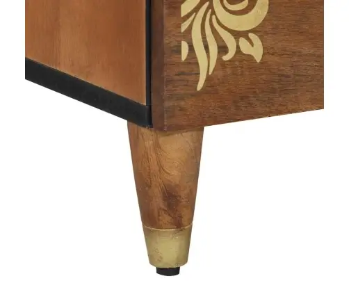 Nakts Skapītis Medus Brūna 50 X 33 X 62 Cm Mango Masīvkoks Vidaxl