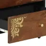 Šalia Lovos Spintelė Su Stalčių Honey Brown 50 X 33 X 62 Cm