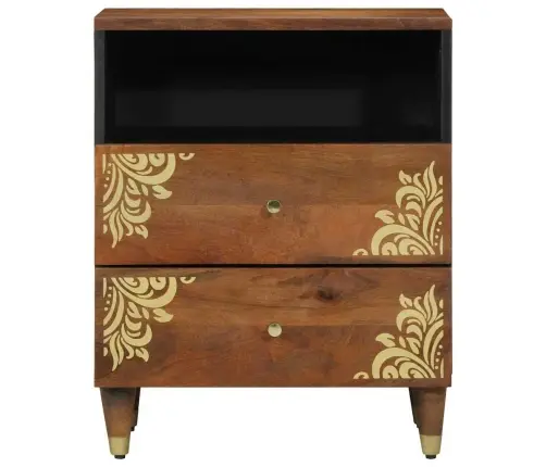 Šalia Lovos Spintelė Su Stalčių Honey Brown 50 X 33 X 62 Cm
