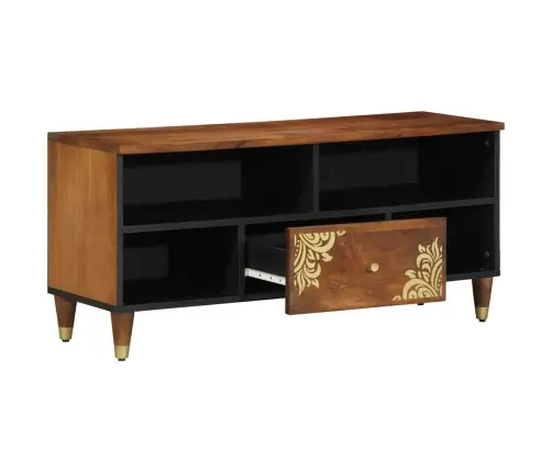 Televizoriaus Spintelė Su Stalčių Medus Ruda 100 X 33 X 46 Cm