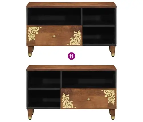 Televizoriaus Spintelė Su Stalčių Medus Ruda 80 X 33 X 46 Cm