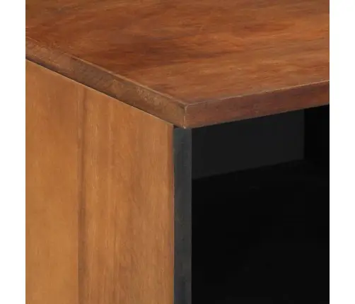 Televizora Skapīša Brūna 100 X 33.5 X 46 Cm Mango Masīvkoks Vidaxl