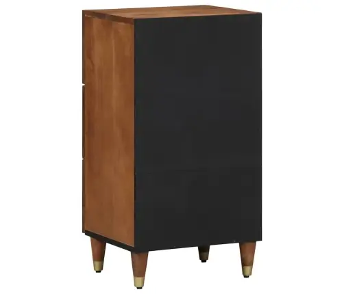 Kabalas Su Stalčių Ruda 40 X 33 X 75 Cm Kietas Mango Medis