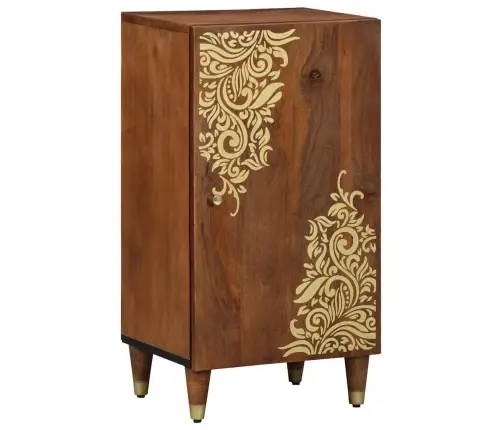 Kabalas Su Lentyna Ruda 40 X 33 X 75 Cm Kietas Mango Medis