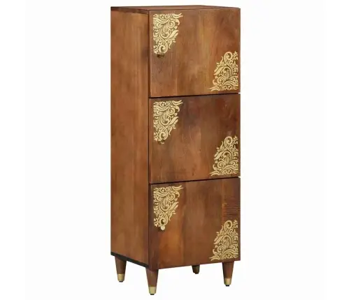 Augstais Skapītis Brūna 40 X 33.5 X 110 Cm Mango Masīvkoks Vidaxl