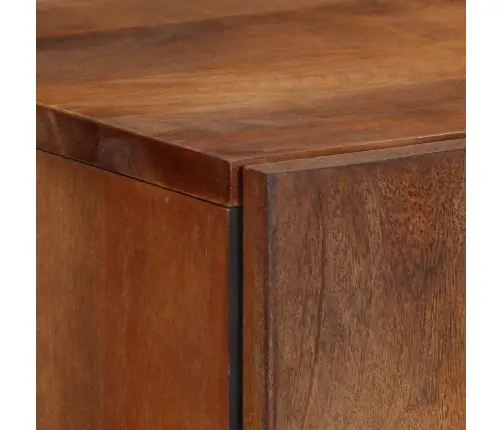 Aukštas Spintelė Ruda 60 X 33 X 100 Cm Kietas Mango Medis