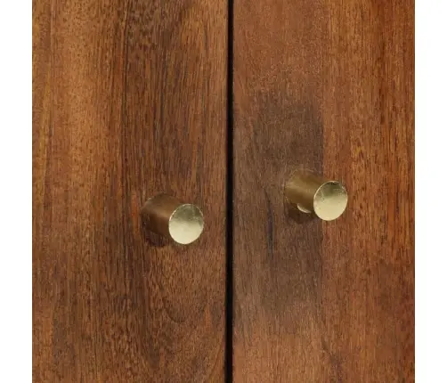 Aukštas Spintelė Ruda 60 X 33 X 100 Cm Kietas Mango Medis