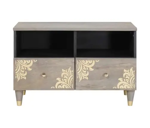 Televizoriaus Spintelė Pilka 70 X 33 X 46 Cm Kietas Mango Medis