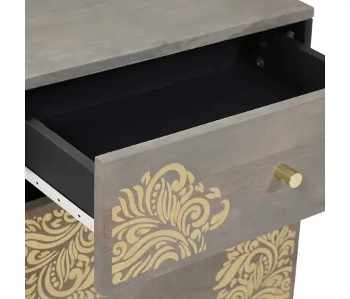 Šalia Lovos Spintelė Su Stalčių Pilka 50 X 33 X 60 Cm