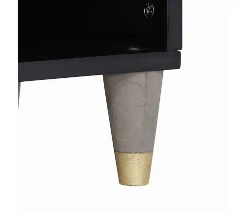 Televizora Skapīša Pelēks Un Zelts 100 X 33.5 X 46 Cm Vidaxl