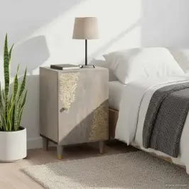 Vannitoa Kapp Uksega Hall 38 X 33 X 58 Cm Tugev Mango Puu