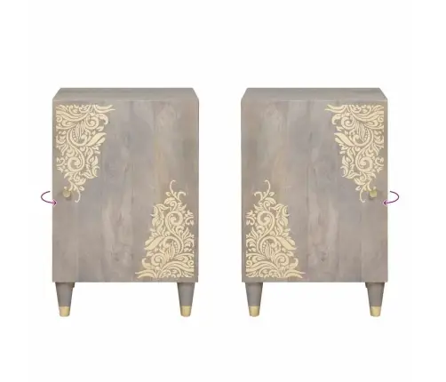 Vannitoa Kapp Uksega Hall 38 X 33 X 58 Cm Tugev Mango Puu