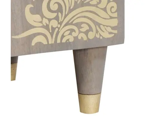 Puse Ar Atvilktni Pelēka 38 X 33.5 X 160 Cm Mango Masīvkoks Vidaxl Puse Ar Atvilktni Pelēka 38 X 33.5 X 160 Cm Mango Masīvkoks Vidaxl