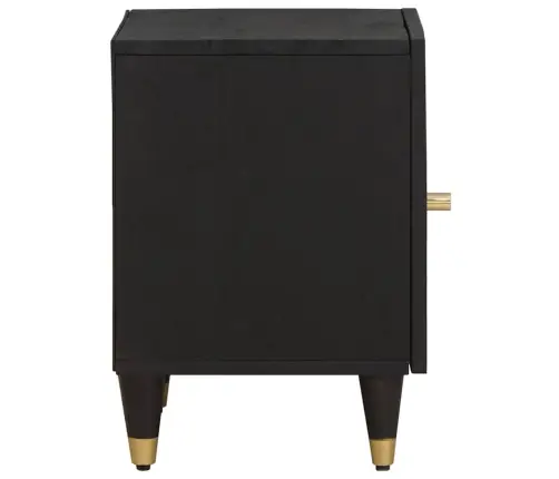 Naktinis Staliukas Su Durelėmis Juoda 40 X 33 X 46 Cm