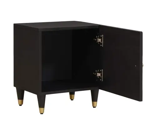 Naktinis Staliukas Su Durelėmis 2 Pcs Juoda 40 X 33 X 46 Cm