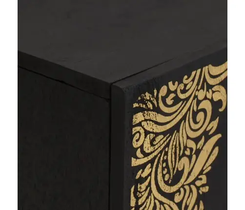 Televizora Skapīša Melna 105 X 33 X 46 Cm Cieta Mango Koksne Vidaxl