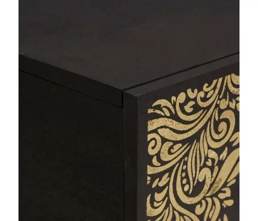 Kafijas Galdiņš Melna 80 X 50 X 40 Cm Cieta Mango Koksne Vidaxl