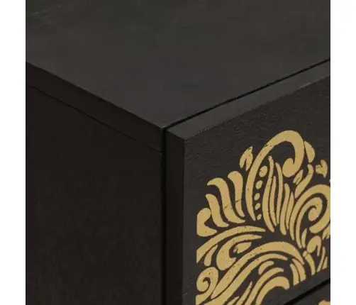 Naktinis Staliukas Su Durelėmis Juoda 50 X 33 X 60 Cm